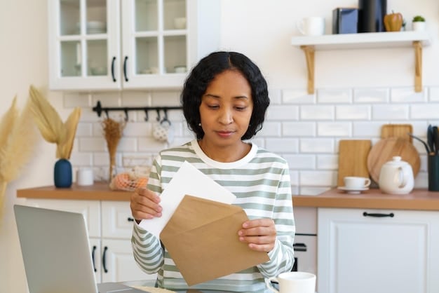 A person carefully writing a financial aid appeal letter at a desk, emphasizing the importance of attention to detail and clear communication.