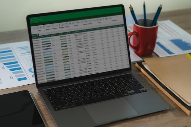 A screenshot of a Google Sheets spreadsheet on a computer screen, displaying various columns for income, expenses, categories, and totals. The spreadsheet shows formulas and charts visualizing the financial data.