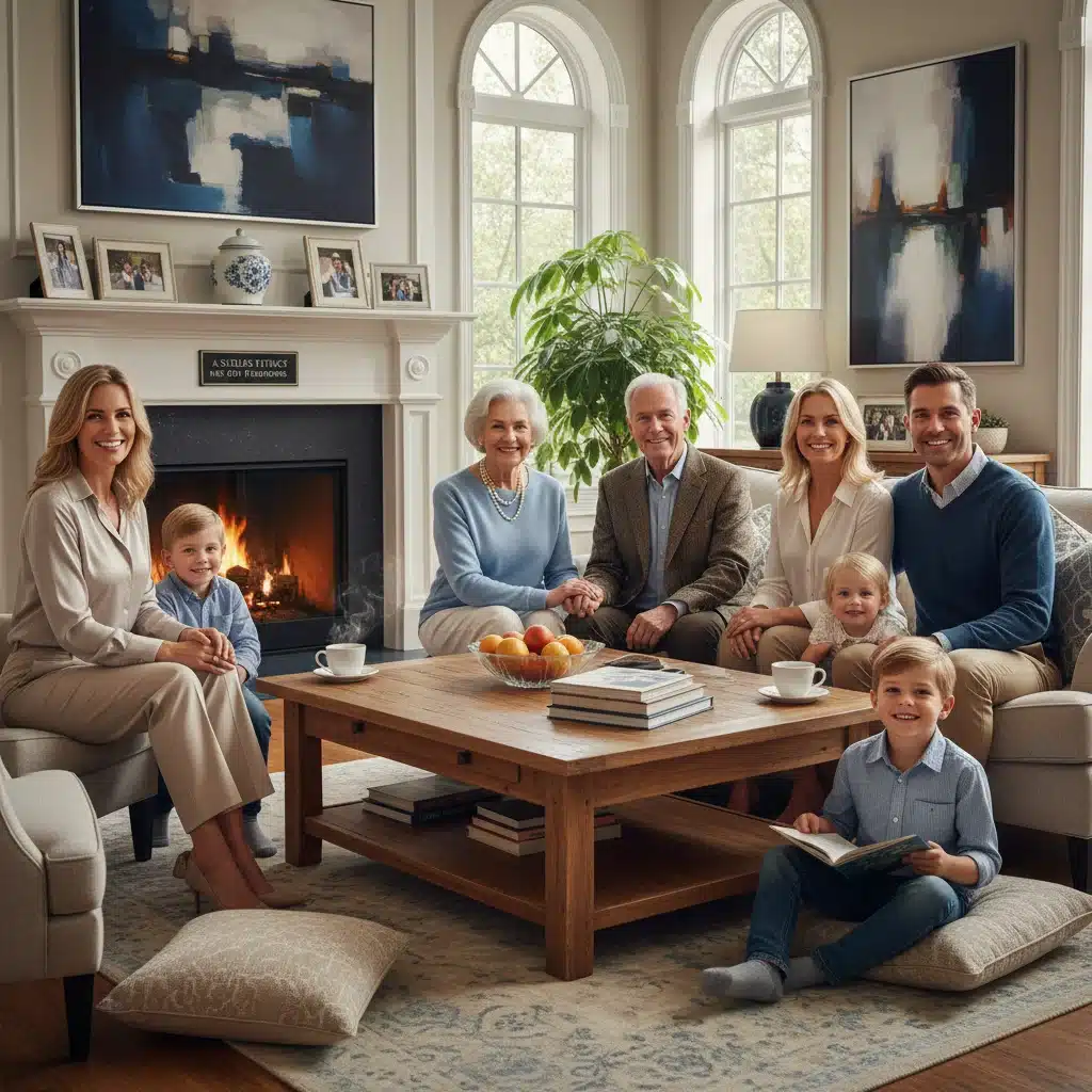 Família feliz e unida, simbolizando a segurança financeira e o futuro garantido pela Revisão da Vida Toda.