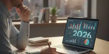 2026 Personal Finance Checklist: Achieve Financial Stability Person reviewing 2026 personal finance checklist on laptop