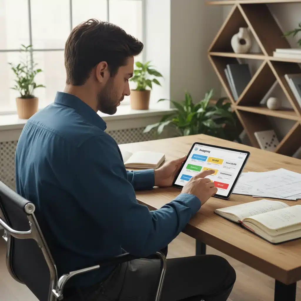 Person analyzing financial statements to identify spending patterns