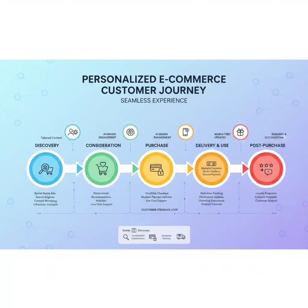 Customer journey map for personalized e-commerce experience