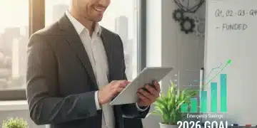 2026 Emergency Fund Guide: Build 6-Month Safety Net in 2 Hours Person planning emergency fund on tablet with financial growth