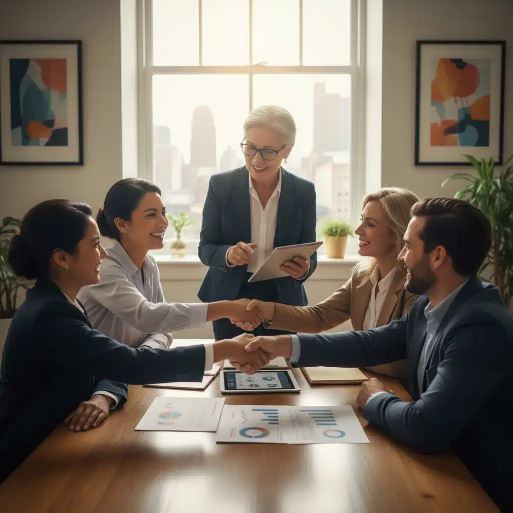 Group meeting with a financial advisor, discussing investment strategies