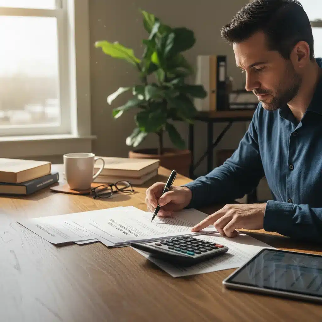 Person reviewing financial documents for 2026 tax credits.