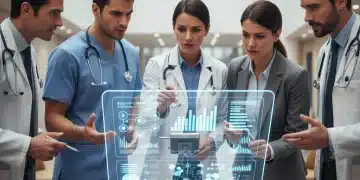Healthcare professionals reviewing 2026 regulatory documents on a tablet