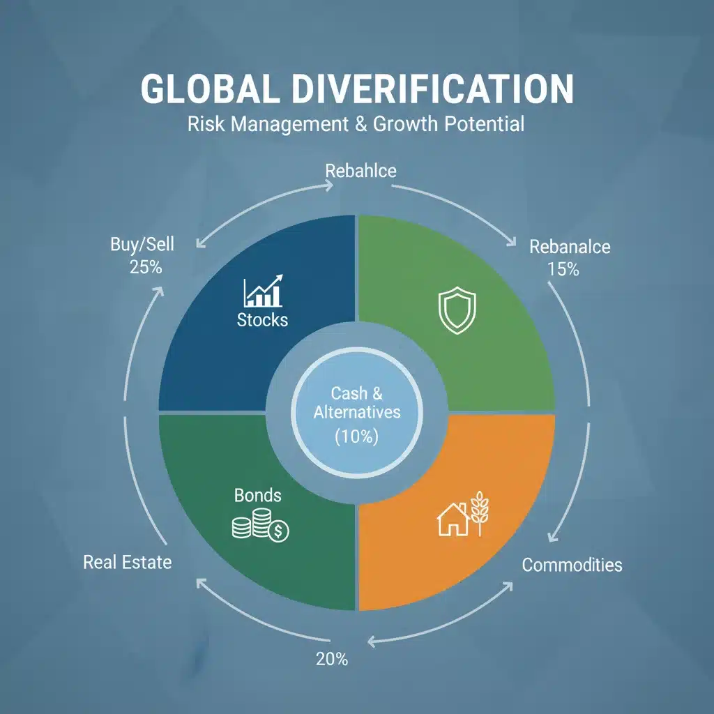 Diversified investment portfolio asset allocation strategy