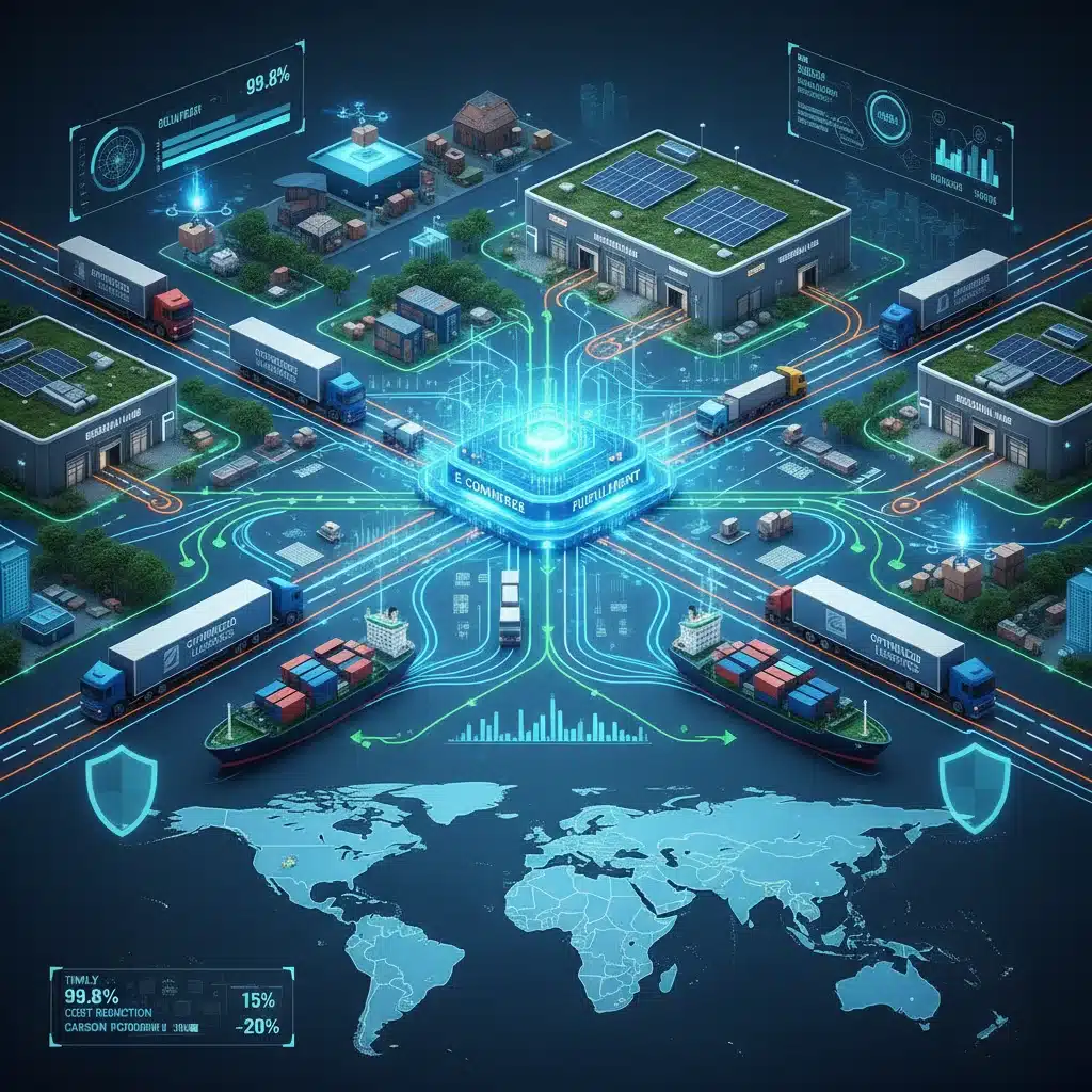 Optimized e-commerce supply chain and logistics network