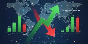 Q1 2026 market trends infographic showing consumer spending shifts and economic impact.