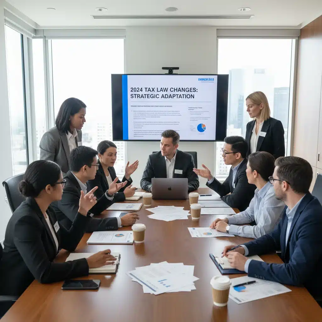 Small business owners consulting with financial advisors on 2026 tax strategies
