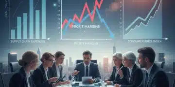 Business leaders analyzing economic data and strategizing pricing in response to 2026 inflation.